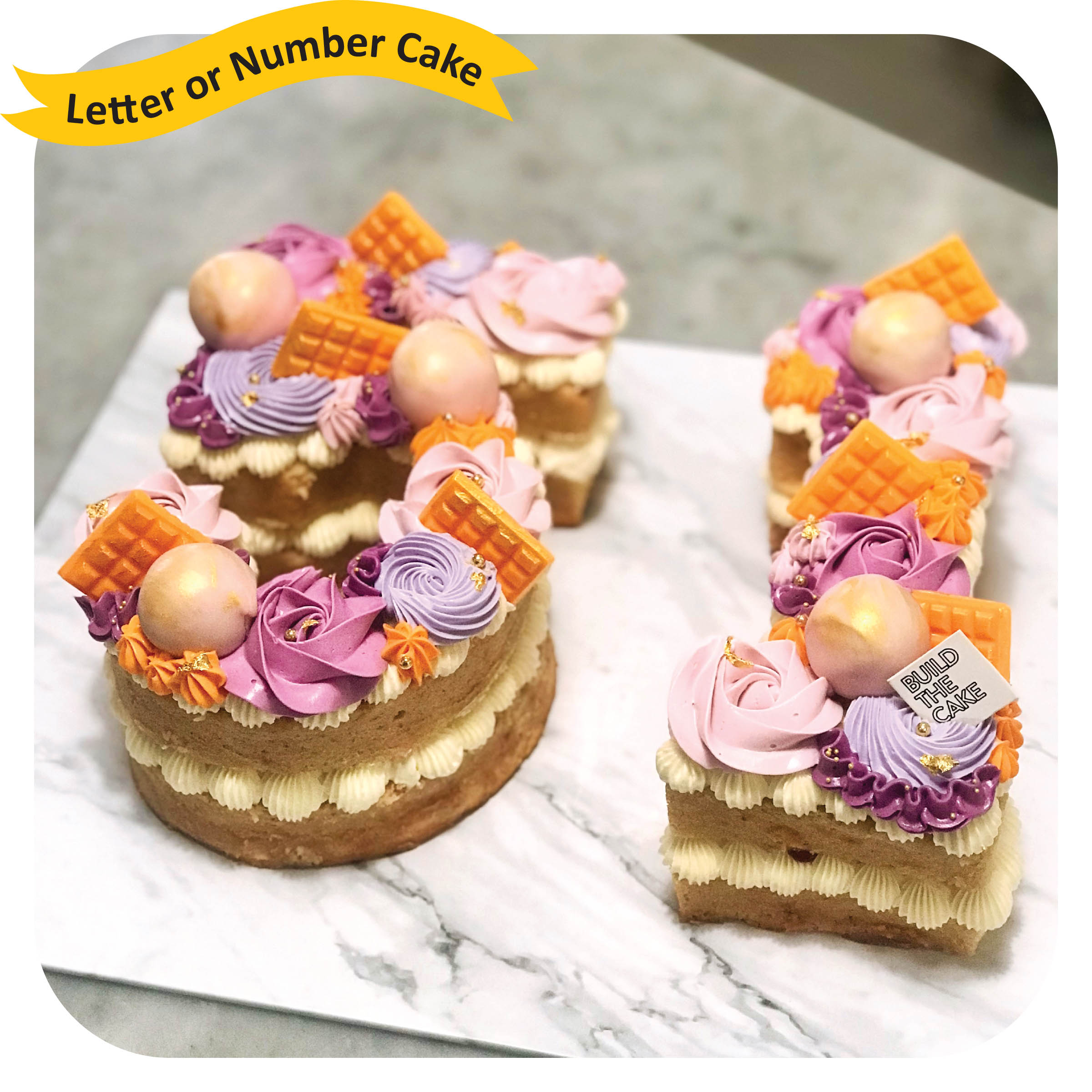 Custom Numbers Cake